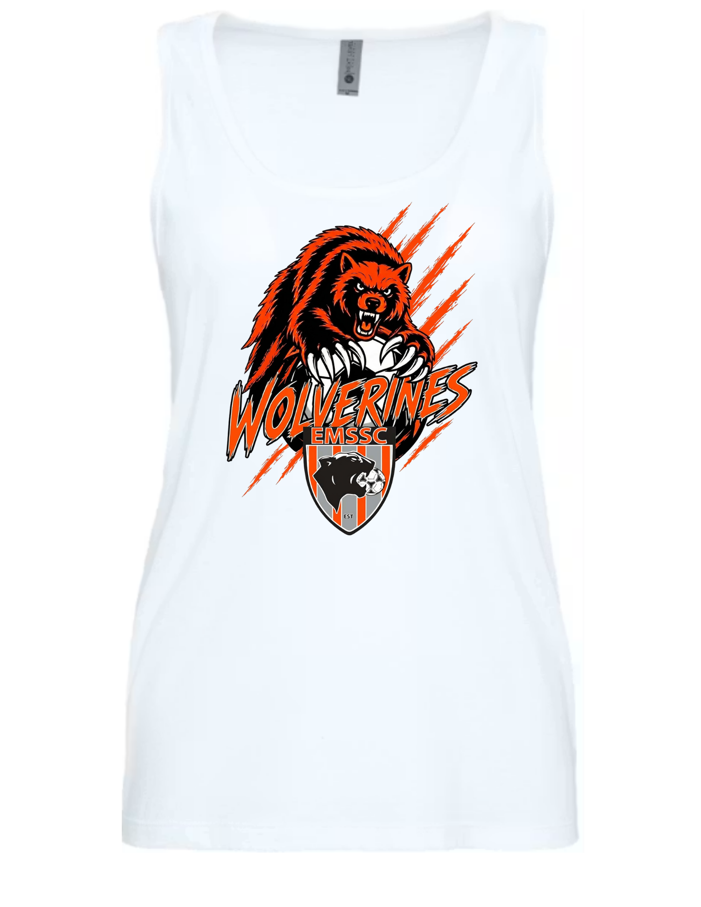 Wolverines women's tank- scratches logo