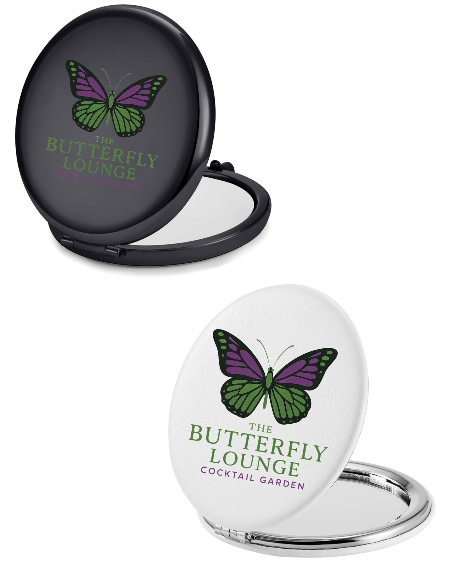 Butterfly lounge compact mirror