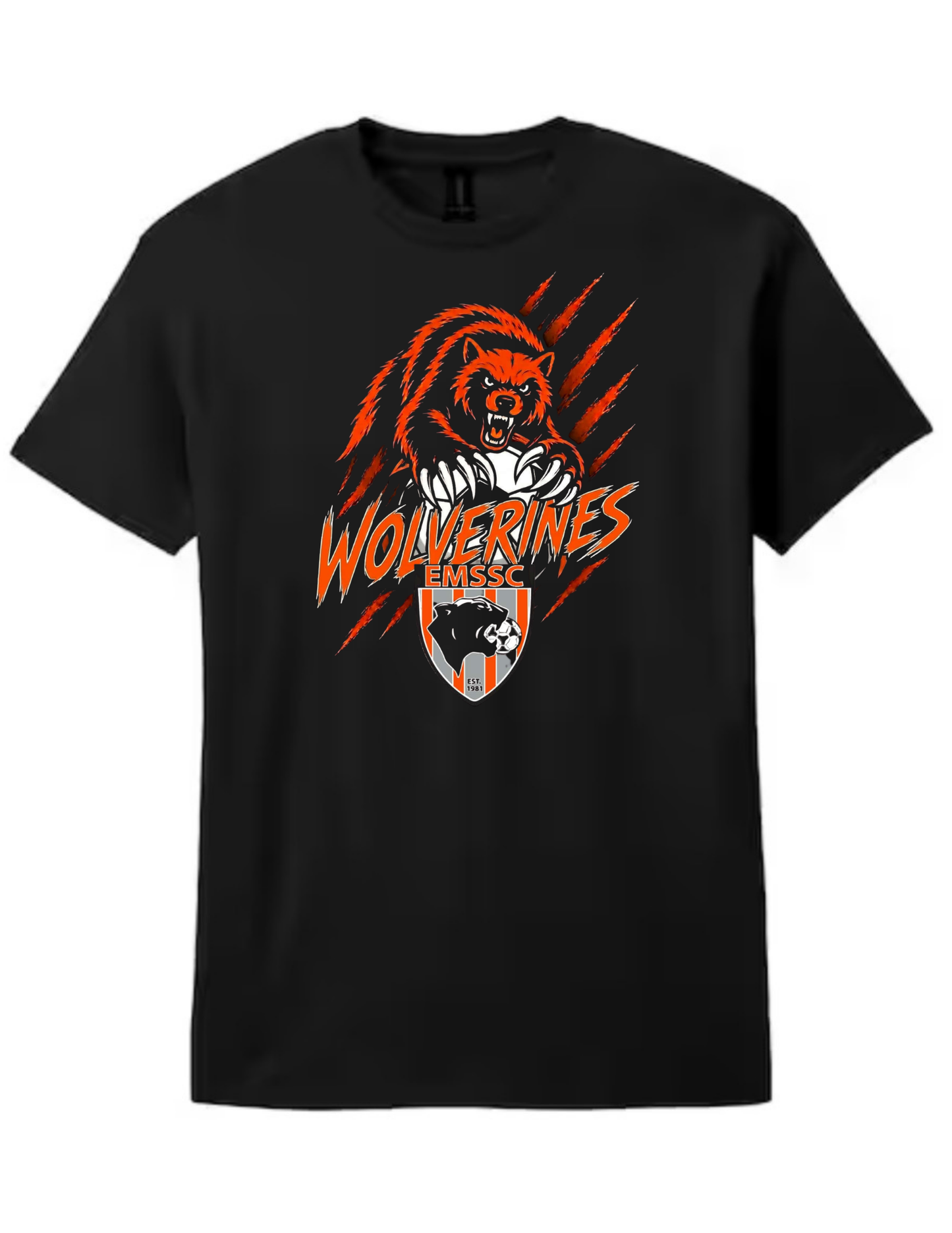 Wolverines t-shirt- scratches logo