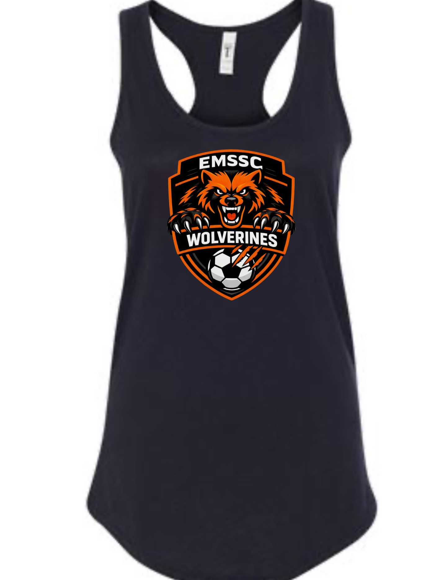 Wolverines racerback tank- big front logo
