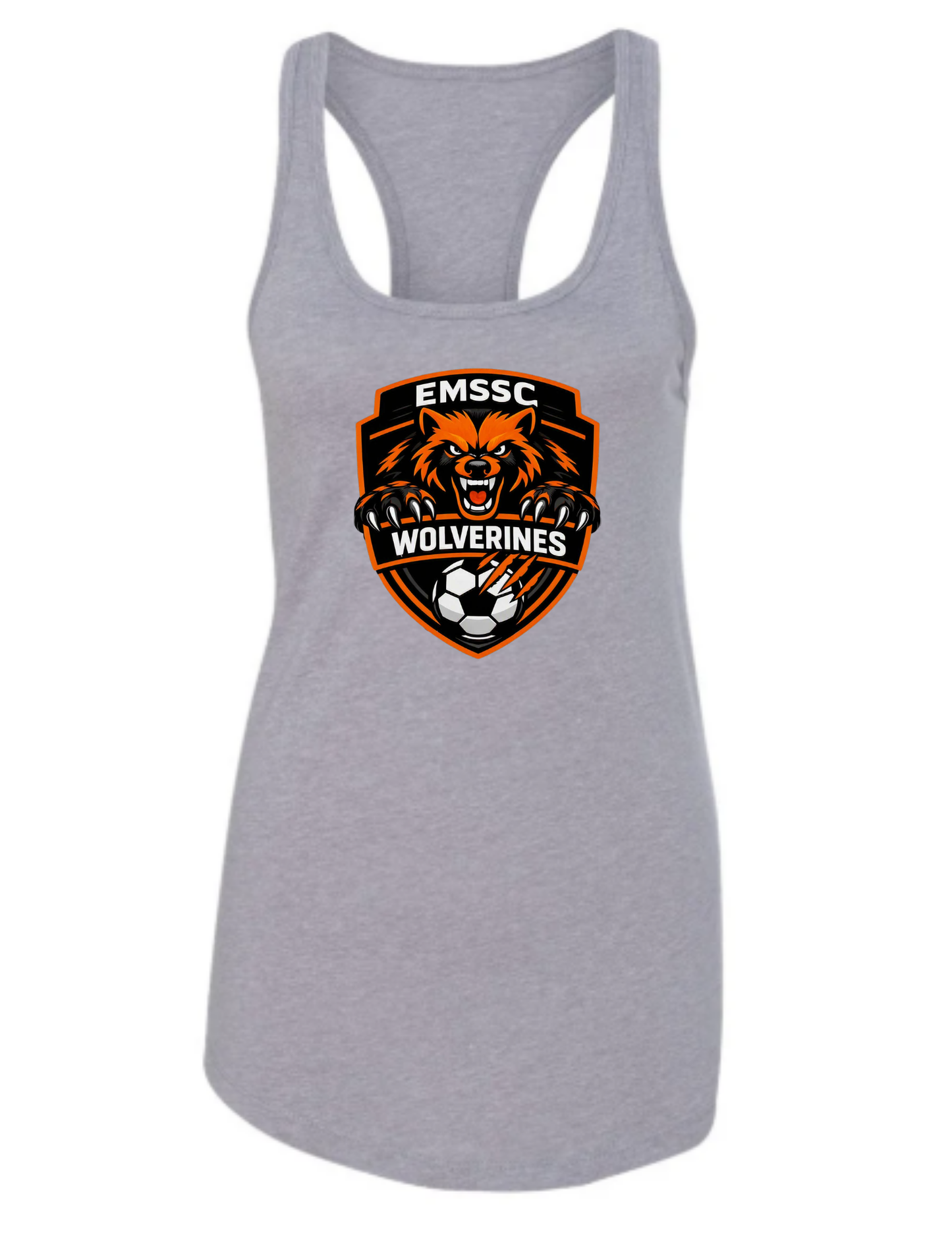Wolverines racerback tank- big front logo