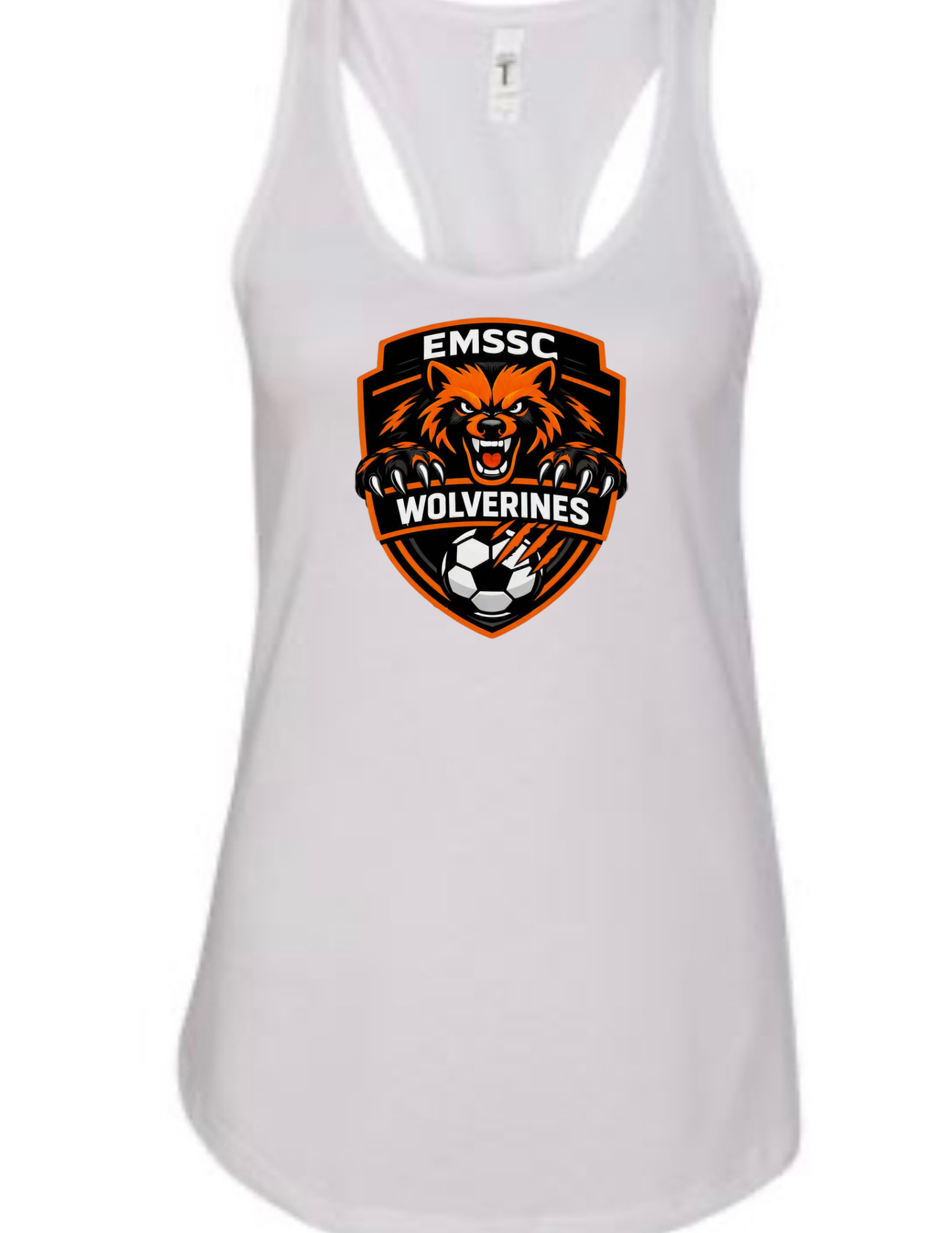 Wolverines racerback tank- big front logo