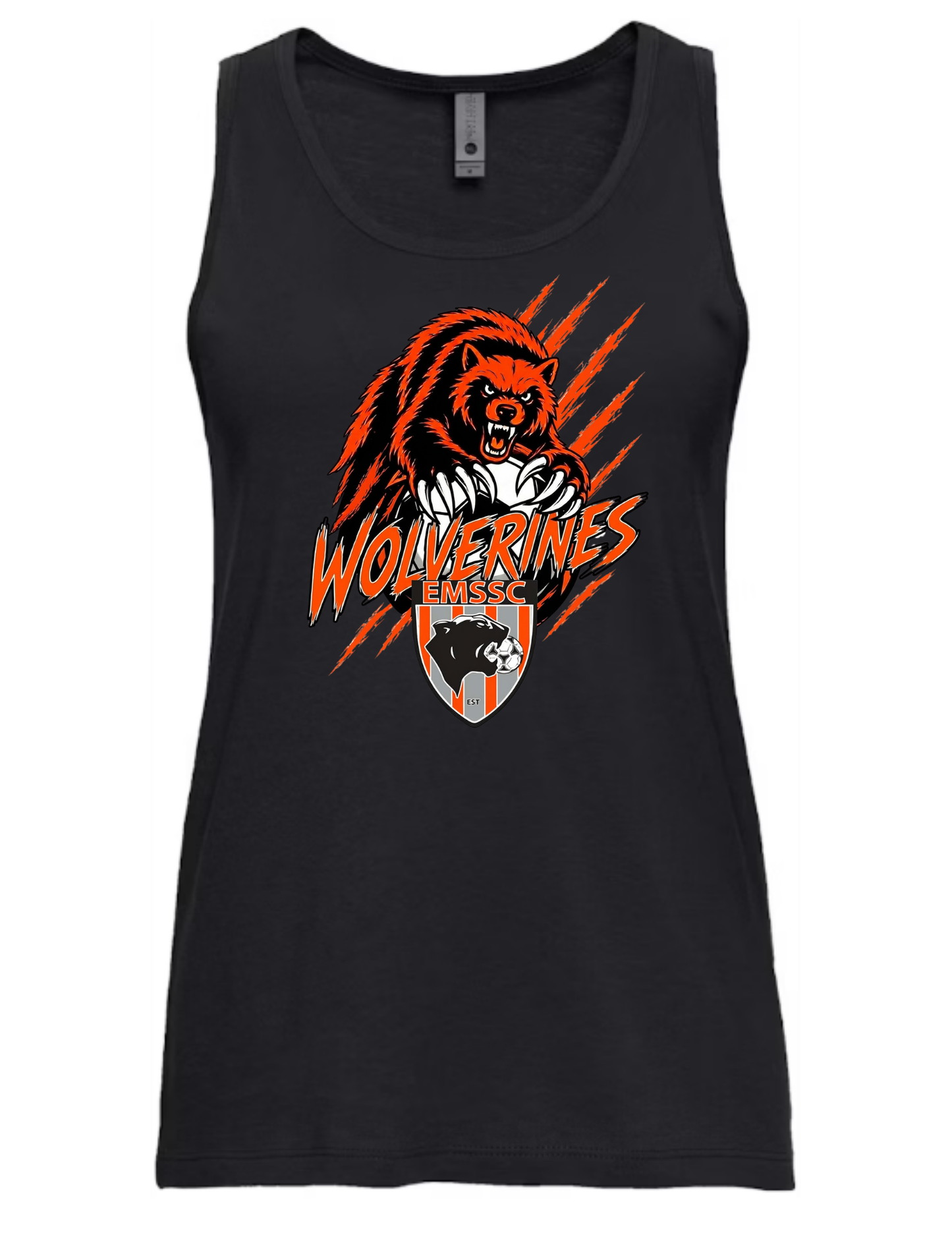 Wolverines women's tank- scratches logo