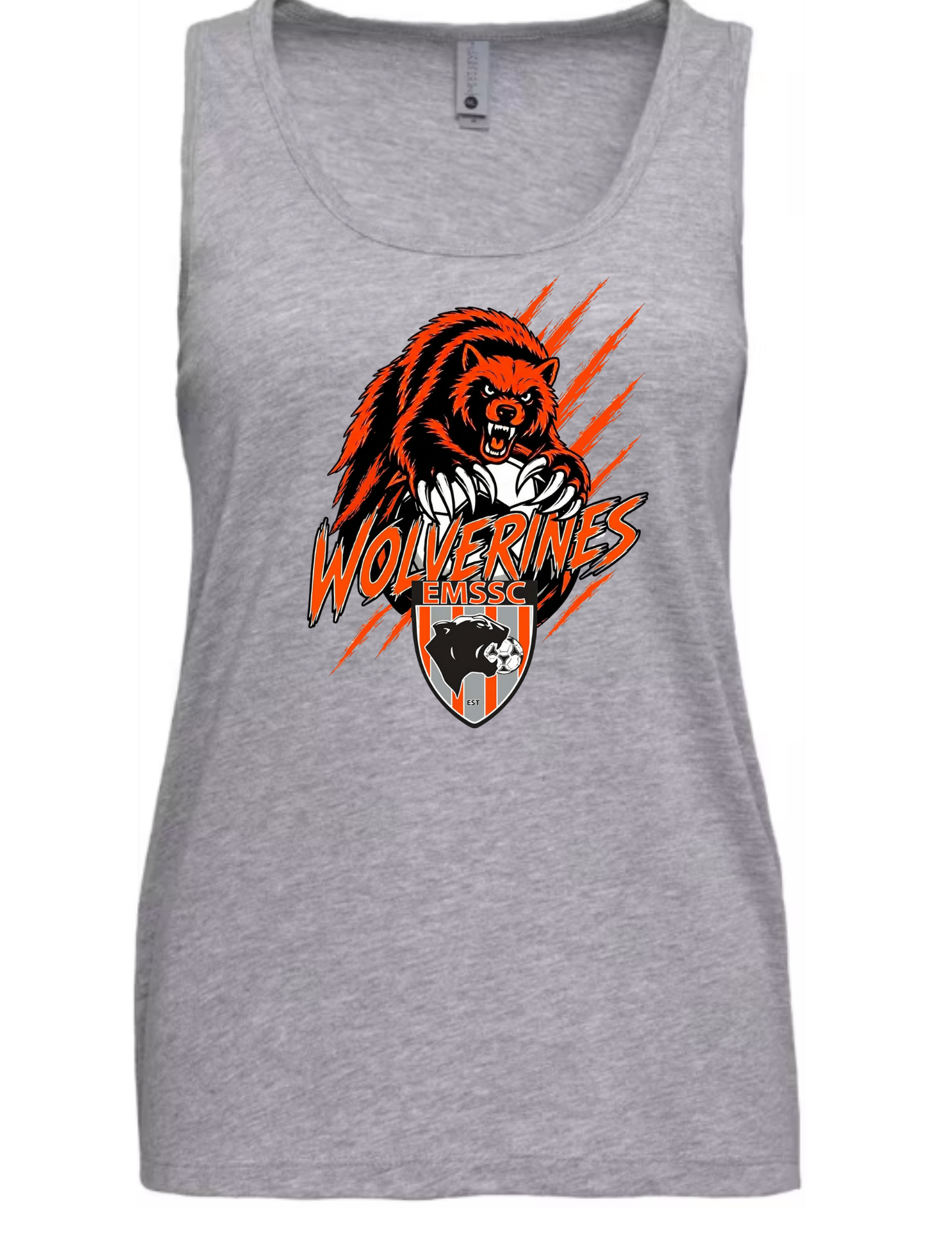 Wolverines women's tank- scratches logo