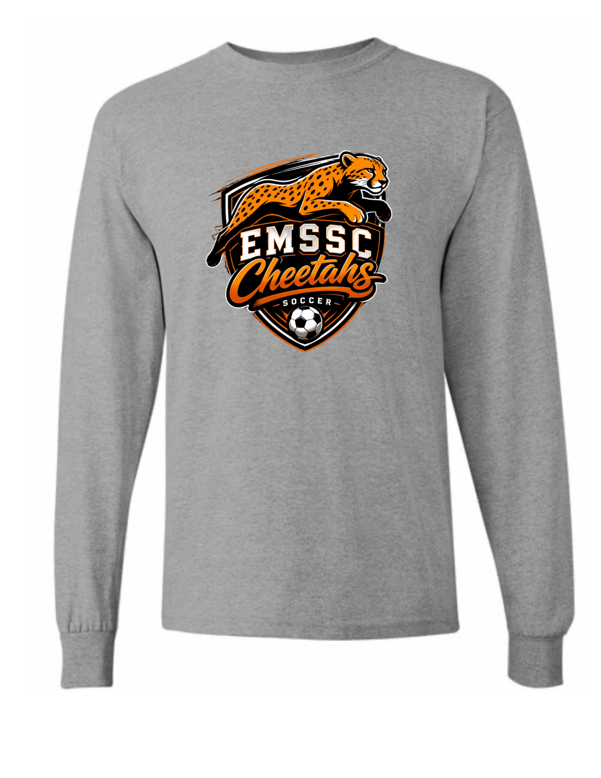 Youth long sleeve shirt- large front logo