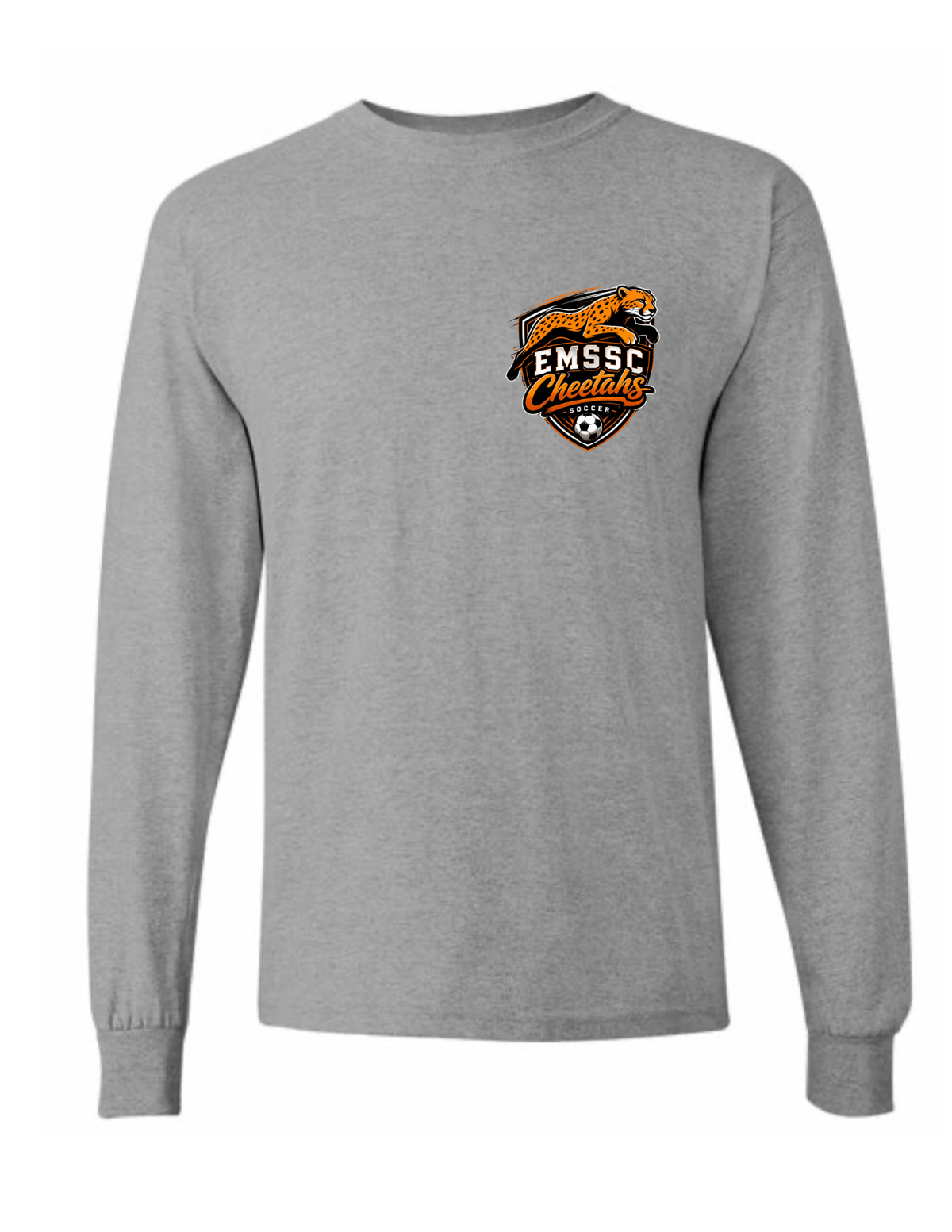 Adult long sleeve shirt- small left chest logo