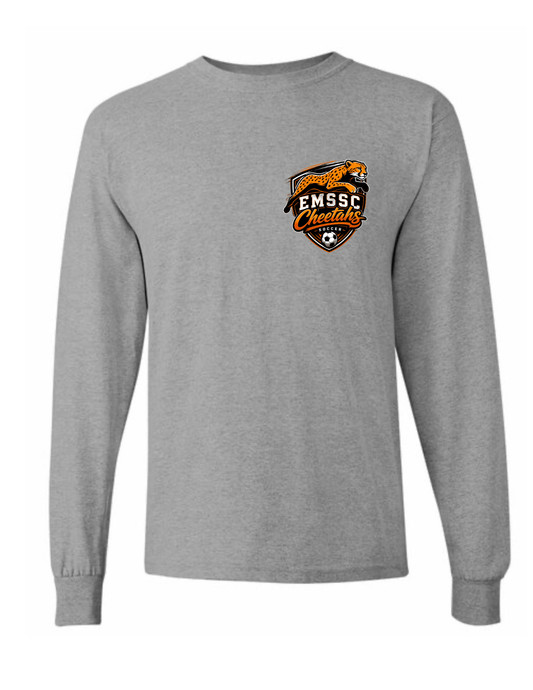 Youth long sleeve shirt- small left chest logo