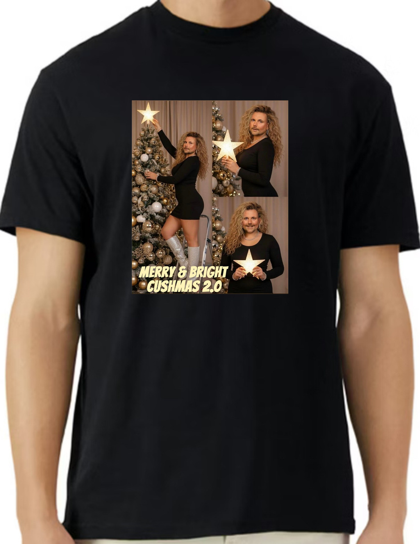 Merry & Bright Cushmas t-shirt