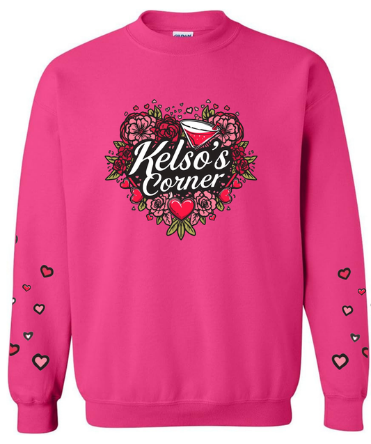 Kelso’s Corner Floral Valentine’s Crewneck