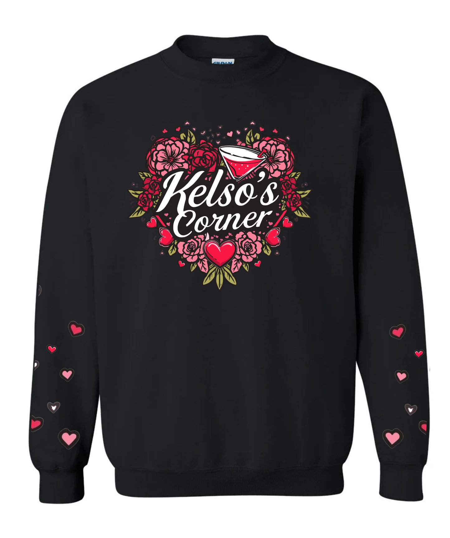 Kelso’s Corner Floral Valentine’s Crewneck