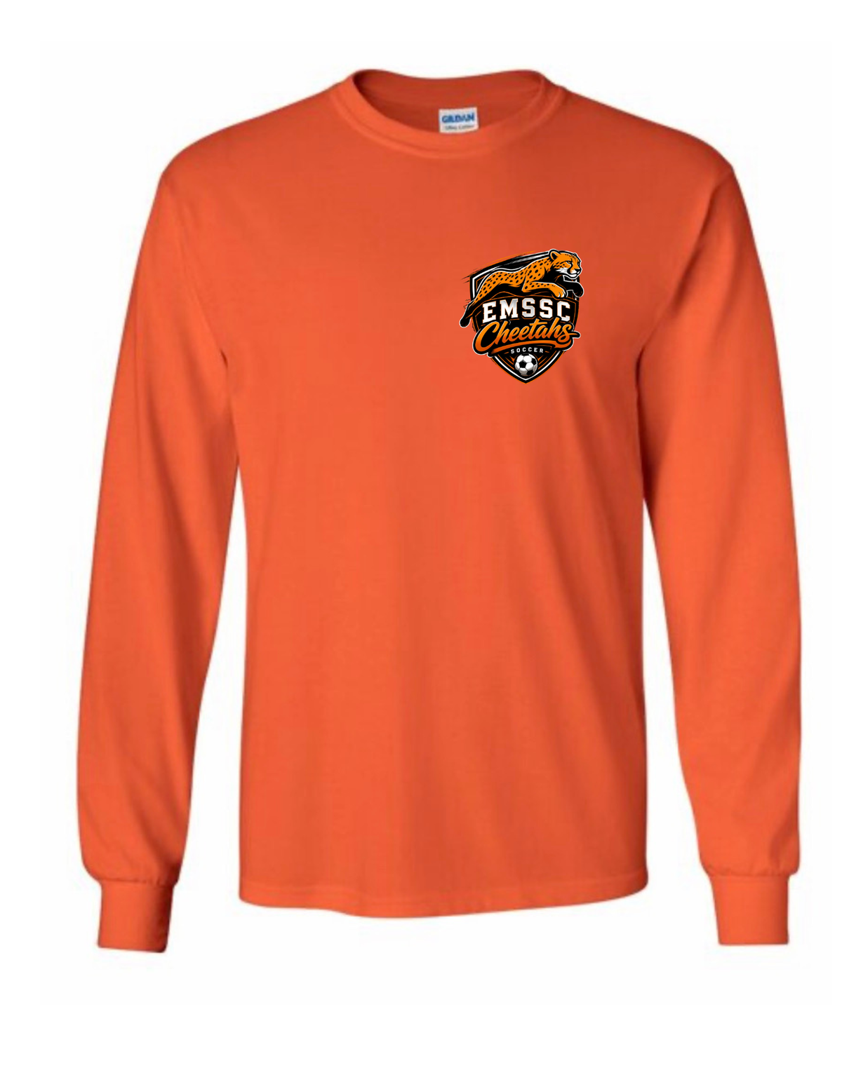 Adult long sleeve shirt- small left chest logo