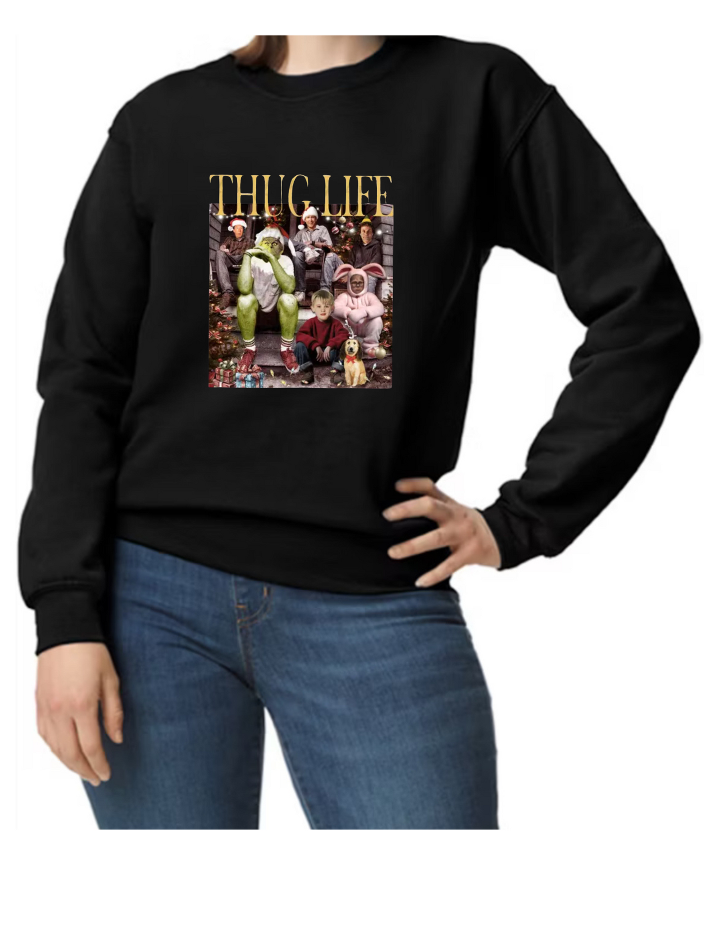 Thug Life Christmas Crewneck