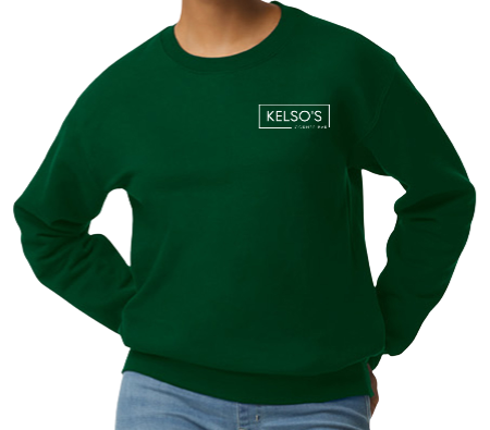 Kelso's Corner Crewneck- left chest logo