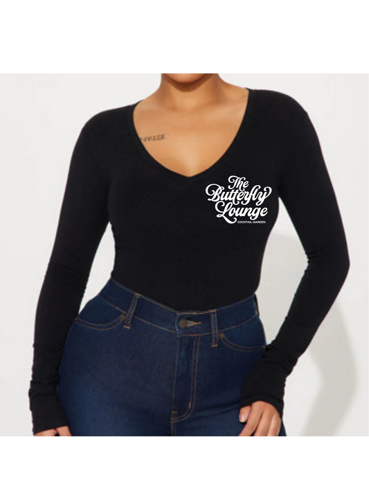 Butterfly Lounge v neck long sleeve