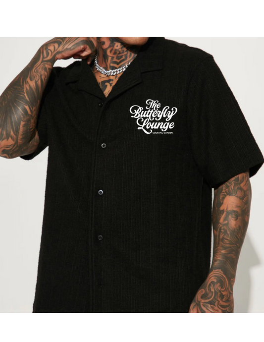 Butterfly Lounge men's button up shirt